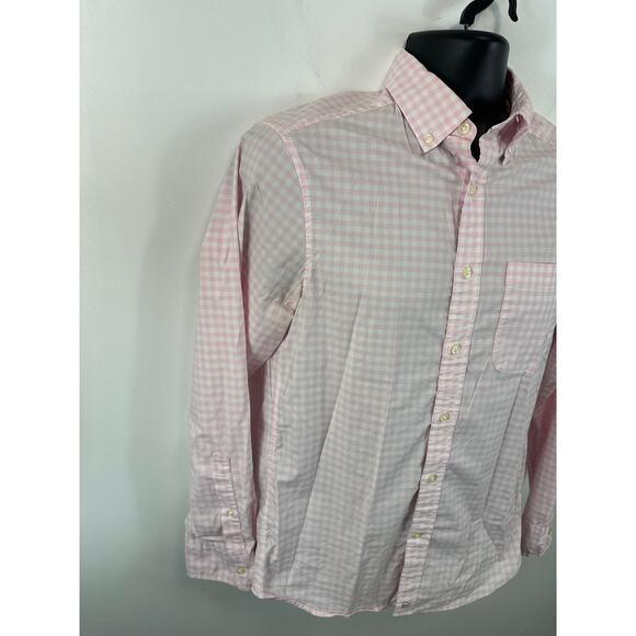 Vineyard Vines OTG Performance Dress Shirt Pink Plaid Size XS Mens brrr fabric - Picture 11 of 11